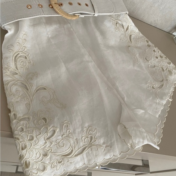 Zimmermann Cuff Belted Shorts size 0 - Picture 4 of 9